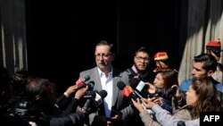 El exministro de la Presidencia, Oscar Ortiz, en una foto en La Paz, Bolivia, el 21 de noviembre de 2019.