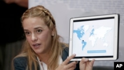 La activista venezolana Lilian Tintori viajó a la capital de Estado Unidos para reunirse con legisladores y miembros de la diáspora venezolana para hablar sobre la crisis humanitaria que vive su país.