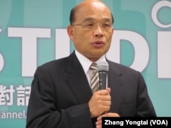 民进党主席 苏贞昌(美国之音张永泰拍摄)