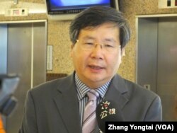 台湾在野绿营台联党立委 许忠信(美国之音张永泰拍摄)