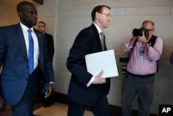Vicefiscal general Rod Rosenstein tomó la decisión de nombrar el fiscal especial para investigar la interferencia rusa en las elecciones de EE.UU.