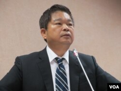 台湾在野党民进党立委蔡煌琅 (美国之音张永泰拍摄)