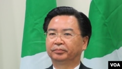 民进党驻美代表 吴钊燮(美国之音 张永泰拍摄)