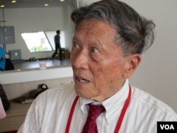 自由中国号船员 周传钧 (美国之音张永泰拍摄)