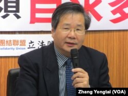 台湾在野党台联党立委许忠信(美国之音张永泰拍摄)