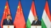 El primer ministro húngaro, Viktor Orban, y el presidente chino, Xi Jinping, celebran una conferencia de prensa conjunta en el monasterio carmelita de Budapest, Hungría, el 9 de mayo de 2024. Szilard Koszticsak/Pool vía REUTERS