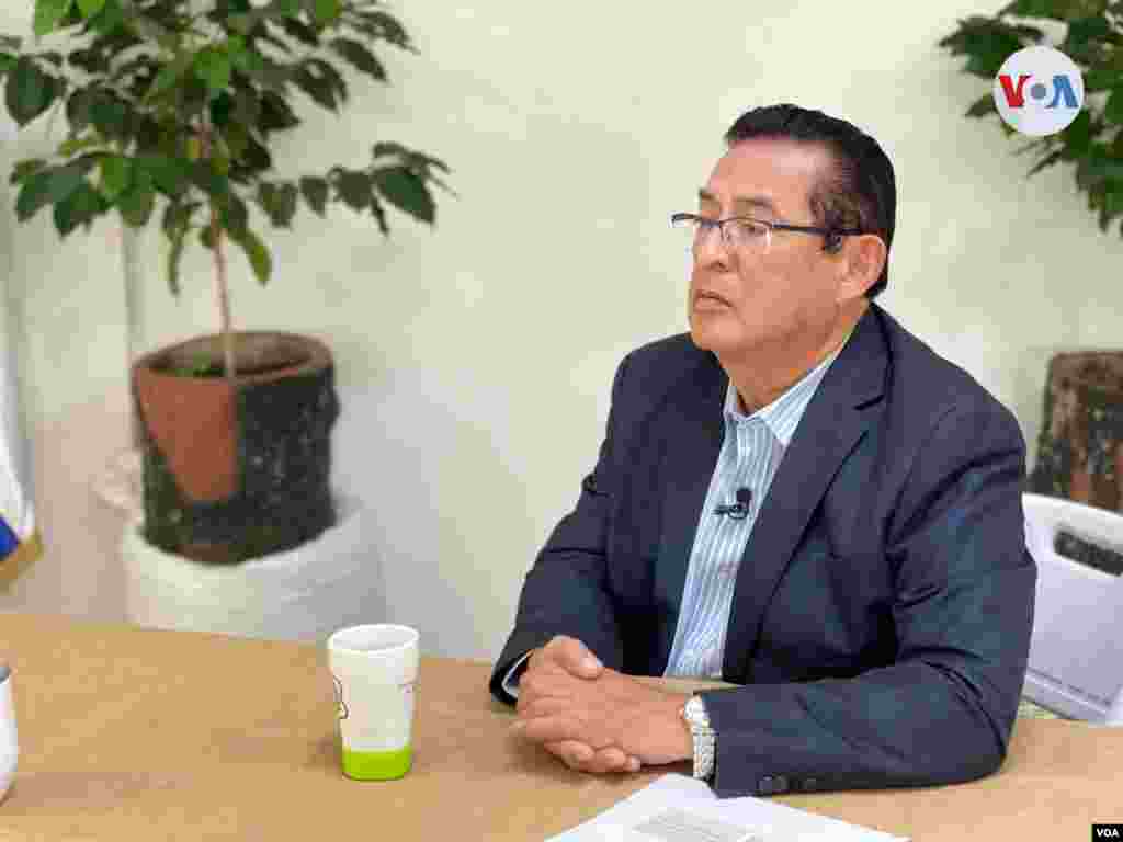 Omar Flores Hidalgo, presidente de ACAFESAL, la asociación de café más antigua de El Salvador.