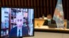 Anthony Fauci habla a través de un enlace de video durante la 148a sesión del Consejo Ejecutivo sobre el brote de la enfermedad por coronavirus (COVID-19) en Ginebra, Suiza, el 21 de enero de 2021.