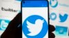 Logo de Twitter en un teléfono celular.