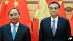 越南总理阮春福与李克强在北京举行会面(2016年9月12日)