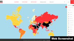 无国界记者组织网址截图
