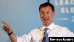英国外交大臣亨特(资料照)