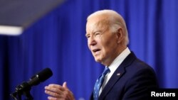 ARCHIVO - El presidente de Estados Unidos, Joe Biden, habla durante su visita al Departamento de Trabajo, en Washington, Estados Unidos, el 16 de diciembre de 2024.