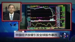 VOA连线：中国经济放缓引发全球股市暴跌