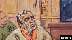 ARCHIVO - El capo mexicano Ismael "El Mayo" Zambada comparece en un tribunal federal de Brooklyn, Nueva York, EE UU, el 18 de octubre de 2024, en esta imagen de la sala del tribunal.