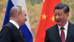 俄罗斯总统普京2022年2月4日到北京与中国国家主席习近平会面（路透社）