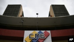 La sede del Consejo Nacional Electoral en Caracas, el lunes 15 de junio de 2020.