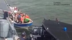 Rescate de cubanos en el Caribe colombiano