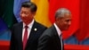 G20峰会上的中国国家主席习近平和美国总统奥巴马