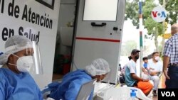 Autoridades colombianas dijeron que la ruta humanitaria hace énfasis en el acompañamiento a quienes de manera voluntaria desean regresar a su país de origen. [Foto: Angélica Trejos, VOA]