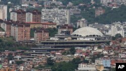 La sede del Servicio Bolivariano de Inteligencia Nacional (SEBIN), conocida como El Helicoide, en Caracas, Venezuela, el 27 de julio.